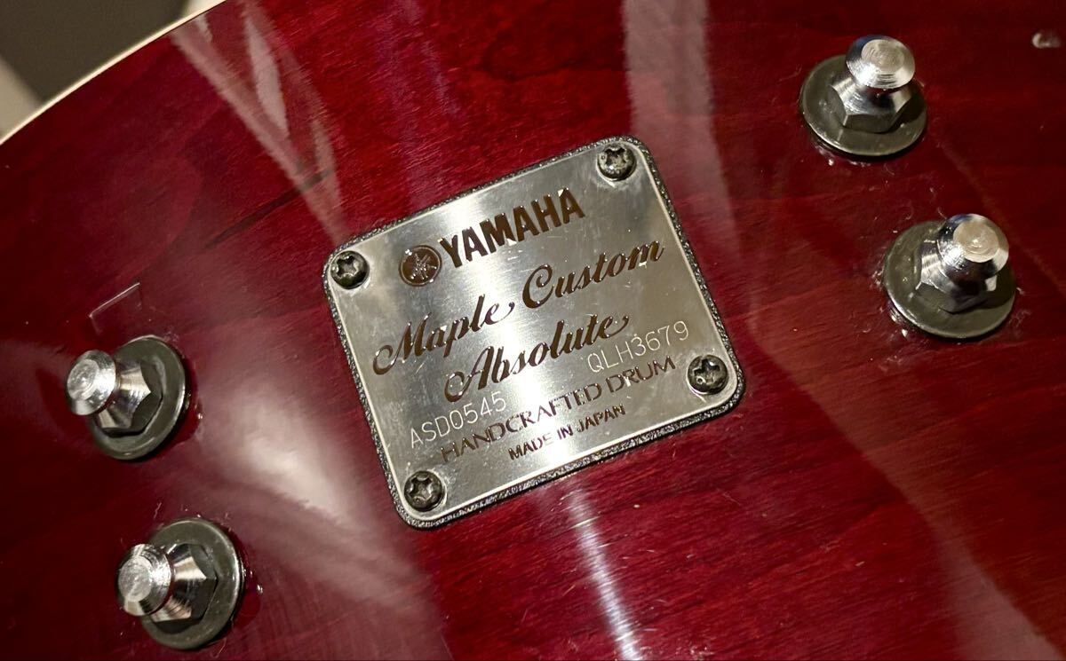 【日本製】YAMAHA Maple Custom Absolute Nouveau メイプルカスタムアブソリュート スネアドラム ASD0545_画像3