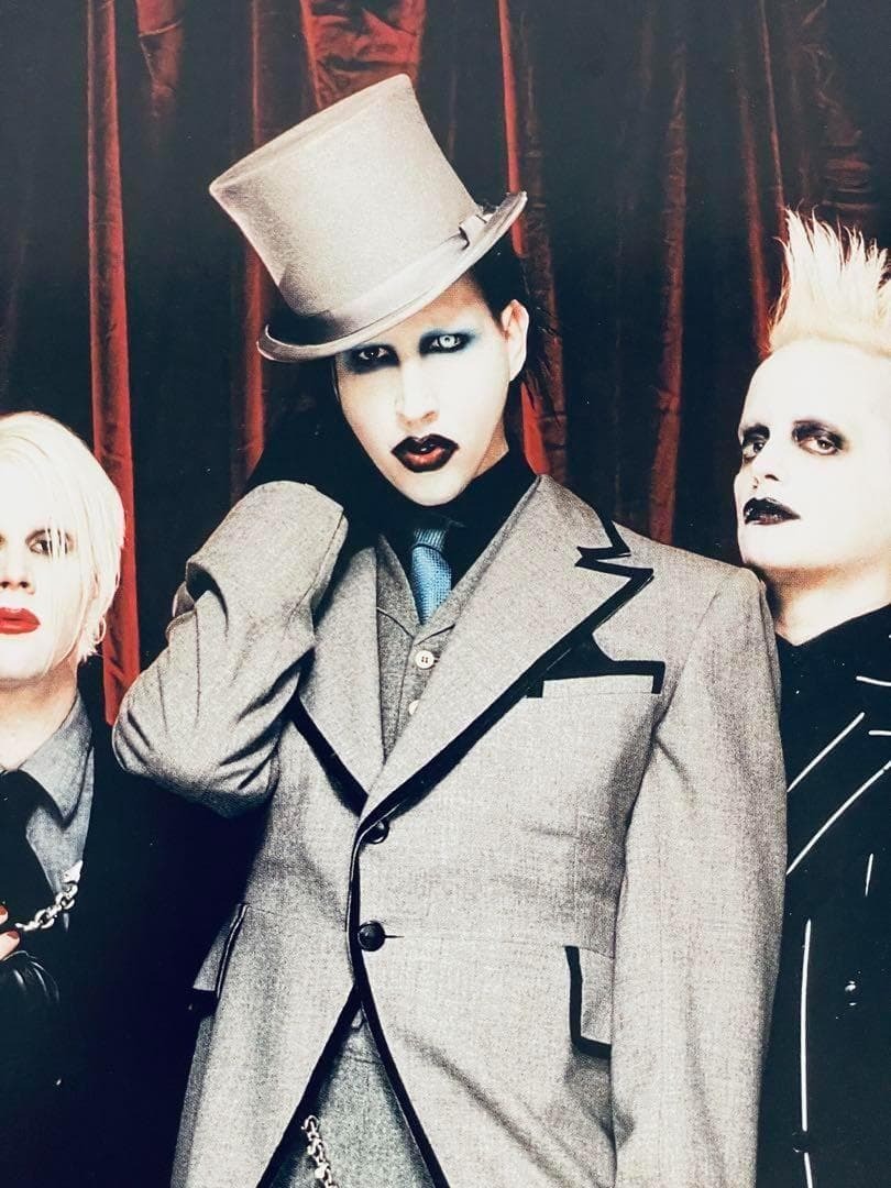 マリリン・マンソン　ポスター風アートフレーム　雑誌切り抜き　A4額縁付き　C_画像3