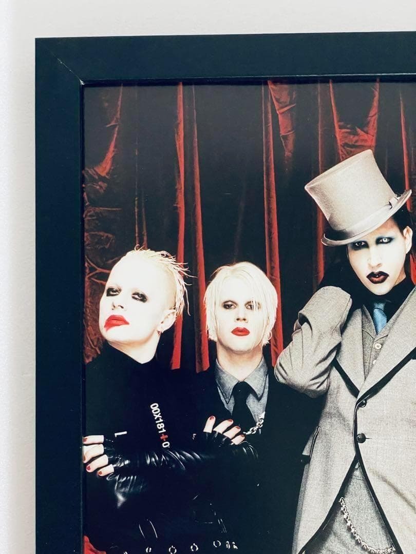 マリリン・マンソン　ポスター風アートフレーム　雑誌切り抜き　A4額縁付き　C_画像6