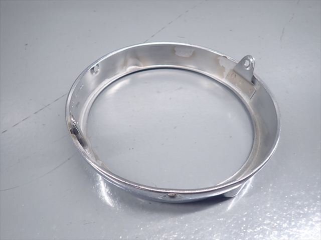 ε251125-25 カワサキ W1 500SS ヘッドライトリム スタンレー 6-0752 破損無し！_画像7