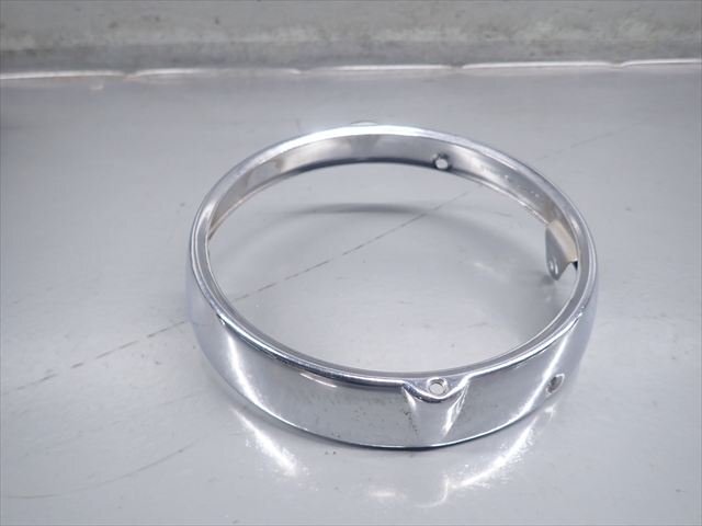 ε251125-25 カワサキ W1 500SS ヘッドライトリム スタンレー 6-0752 破損無し！_画像5