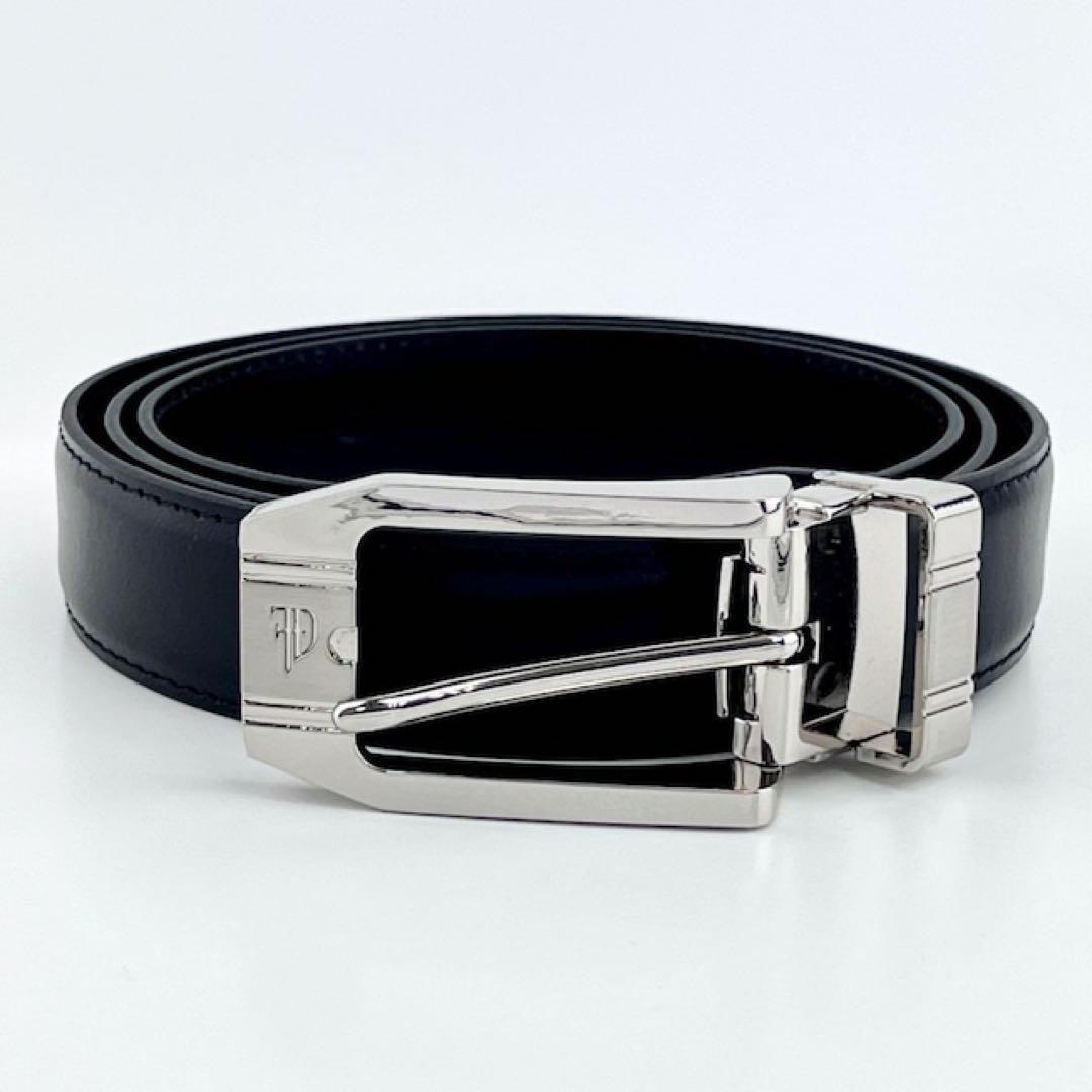 本革 ベルト メンズ Guy Laroche ビジネスベルト スーツ対応 黒革ベルト_画像2