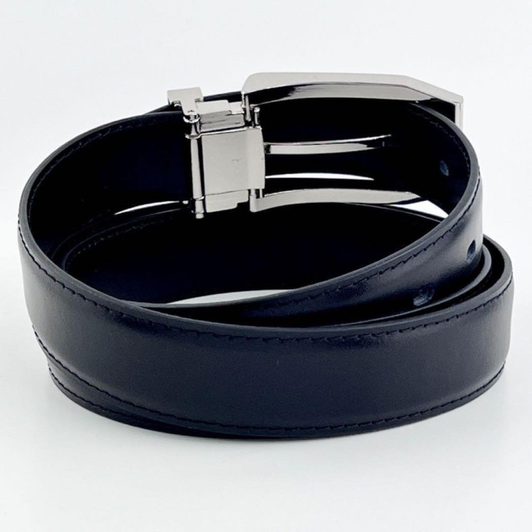 本革 ベルト メンズ Guy Laroche ビジネスベルト スーツ対応 黒革ベルト_画像5