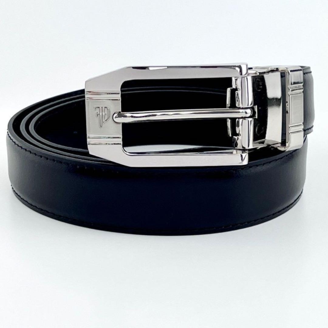 本革 ベルト メンズ Guy Laroche ビジネスベルト スーツ対応 黒革ベルト_画像7