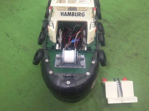 タミヤ ハーバーボート HAMBURG【中古】_画像9