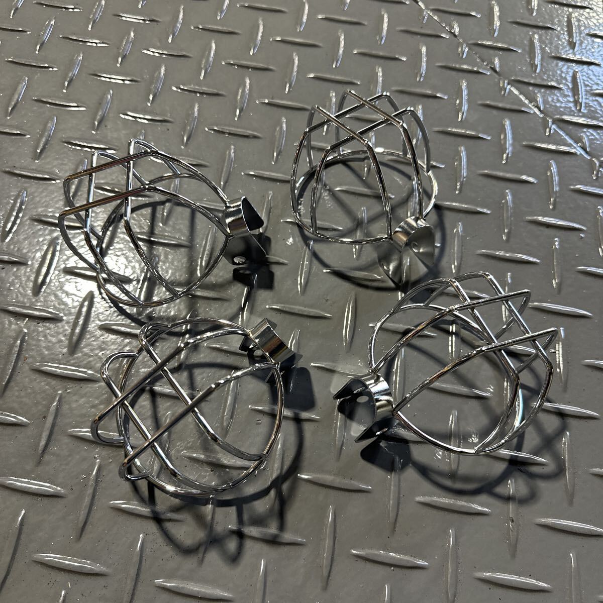 キジマ ウインカーガード レンズガード 木島/kijima/cb750four/k0/砂型/cb400f/gt380/cb400t/cb250t/ホークⅡ/当時物/旧車會/イノウエ_画像1