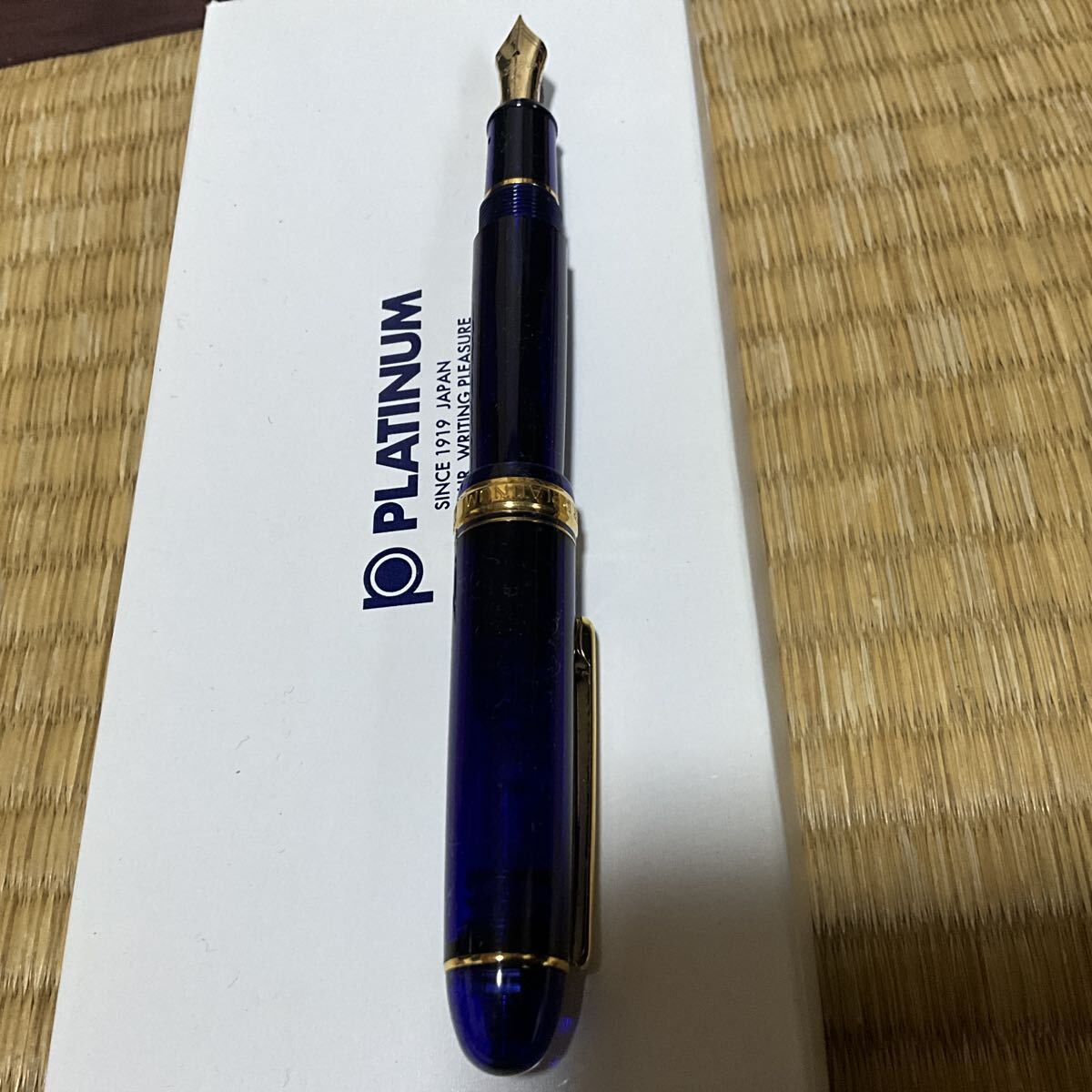 プラチナ PLATINUM 万年筆 14K #3776 センチュリー シャルトルブルー ゴールド_画像3
