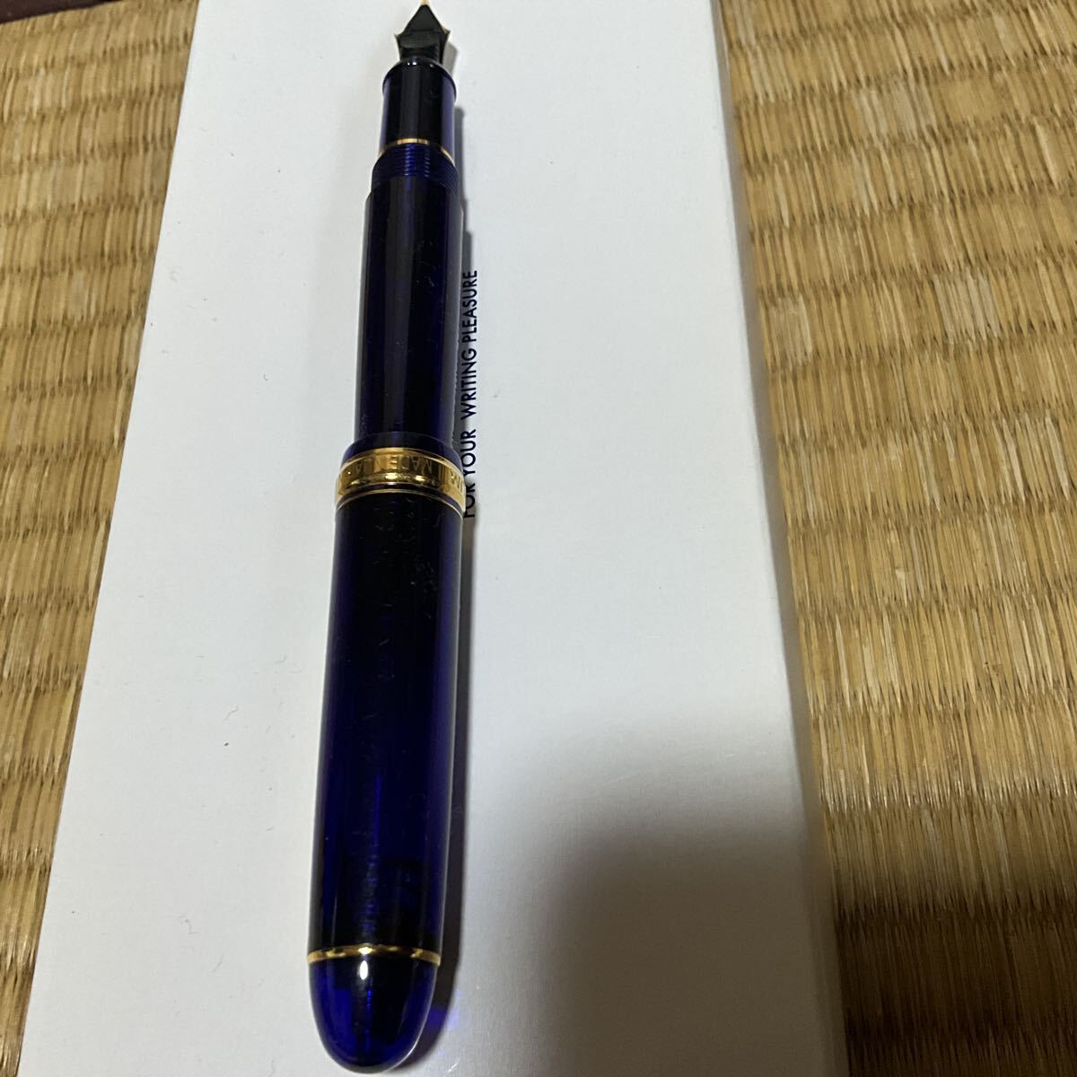 プラチナ PLATINUM 万年筆 14K #3776 センチュリー シャルトルブルー ゴールド_画像4