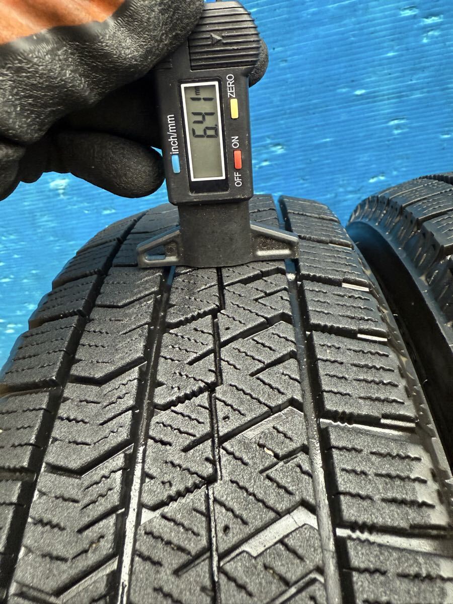 送料無料155/65R14 BRIDGESTONE VRX2 スタッドレス21年製バリミゾスペーシアワゴンRタントムーブN-BOX 冬タイヤ_画像6
