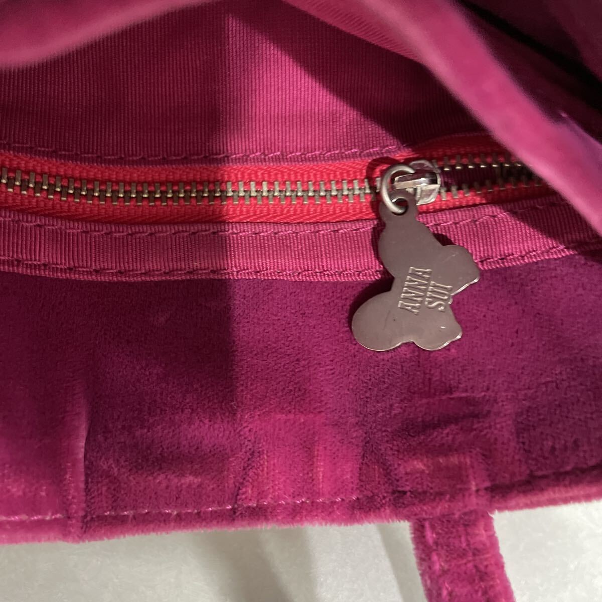 アナスイ　刺繍バッグ　オレンジ　未使用_画像8