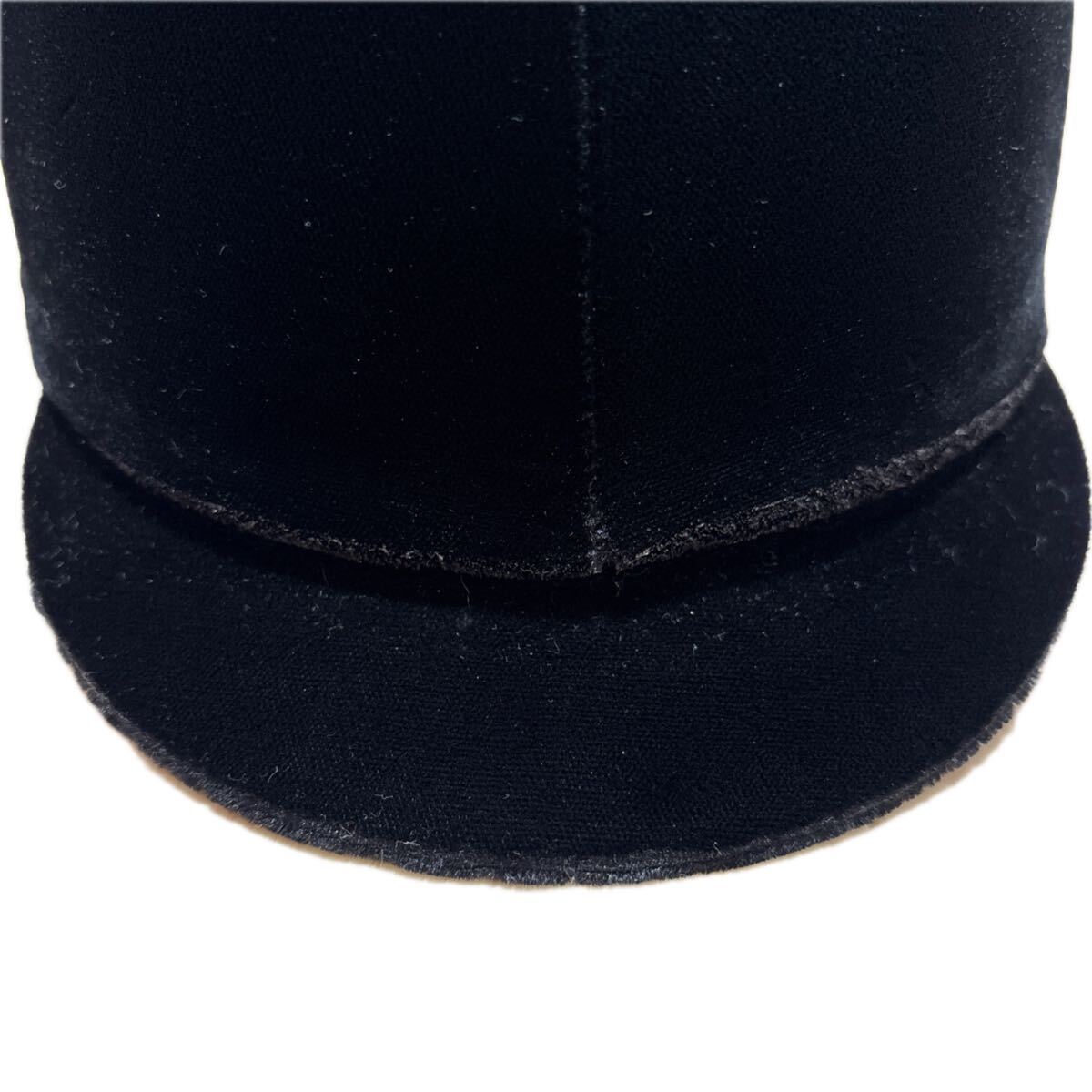 乗馬用ヘルメット ブラック ヘルメット　57cm 上質　ベロア_画像4