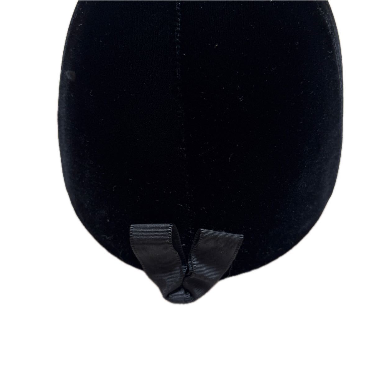 乗馬用ヘルメット ブラック ヘルメット　57cm 上質　ベロア_画像5