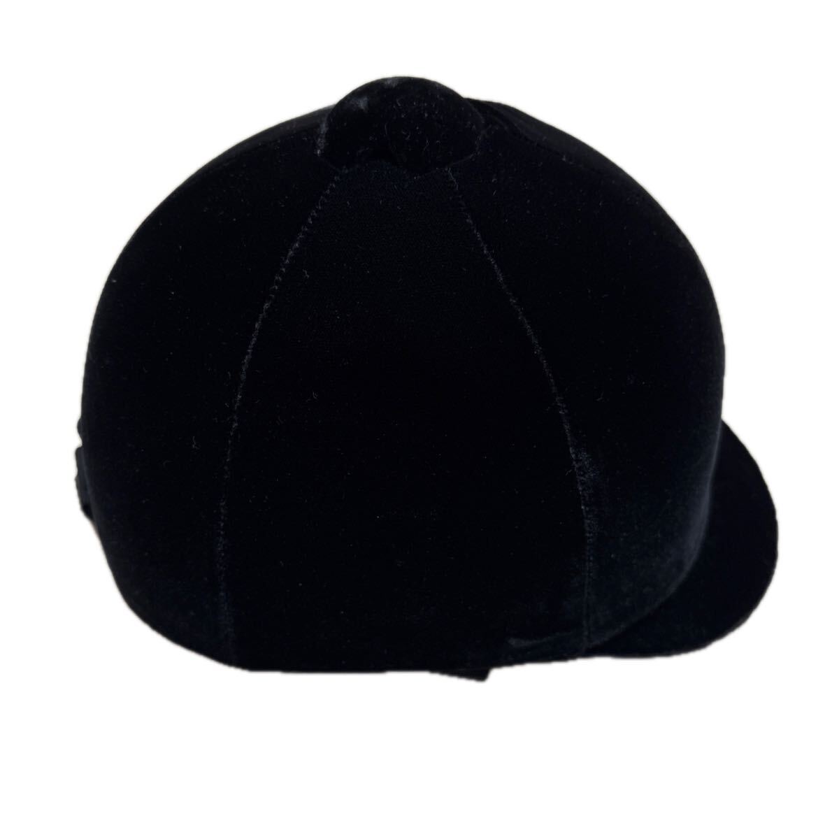 乗馬用ヘルメット ブラック ヘルメット　57cm 上質　ベロア_画像6