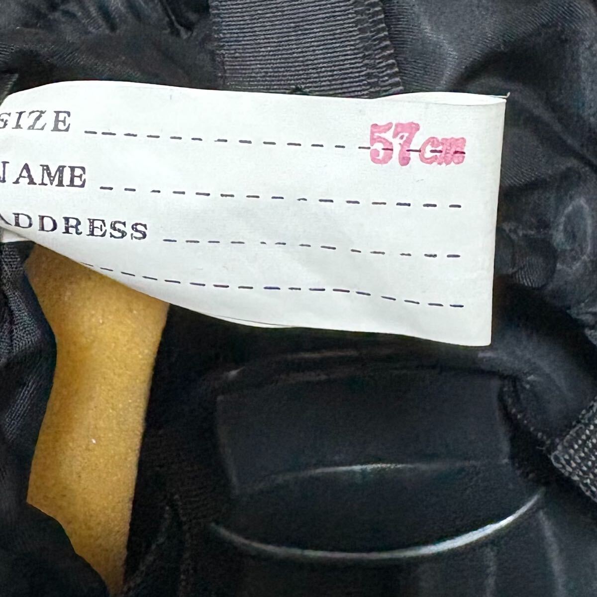 乗馬用ヘルメット ブラック ヘルメット　57cm 上質　ベロア_画像7