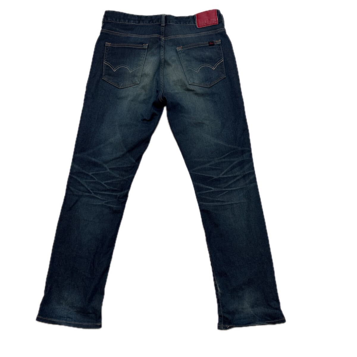 漢の1着 エドウィン EDWIN JERSEYS ジャージーズ ER03 W36 XL ストレート メンズ ジーパン デニム ストレッチデニム 日本製 ユーズド加工_画像3