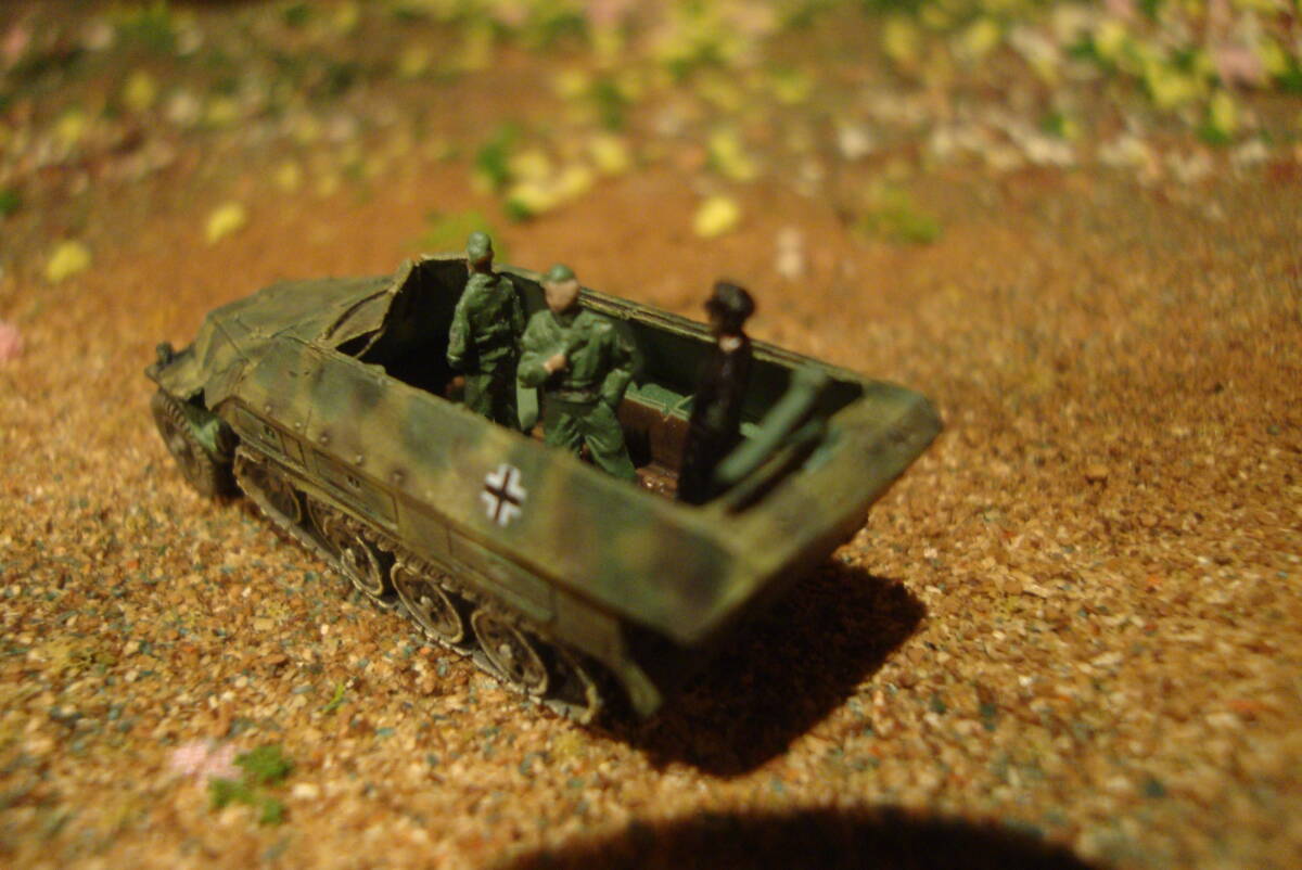 1/144 タカラ 海洋堂 ワールドタンクミュージアム WORLD TANK MUSEUM ドイツ陸軍 戦車 ハーフトラック_画像4