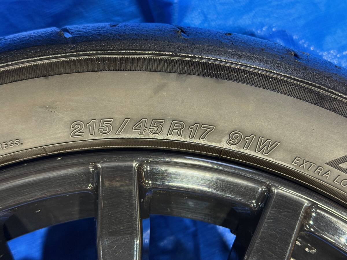 OZ SPORT ラリーレーシング ／ R17×7J 　4穴 ／ ４本 １セット ／ グロスブラック(GBK) ／ヨコハマ タイヤ 215/45R17_画像2