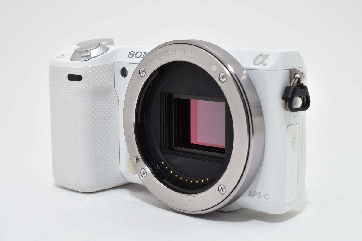 очень красивый товар shutter число 429 листов только SONY Sony α NEX 5T цифровая камера беззеркальный однообъективный белый корпус