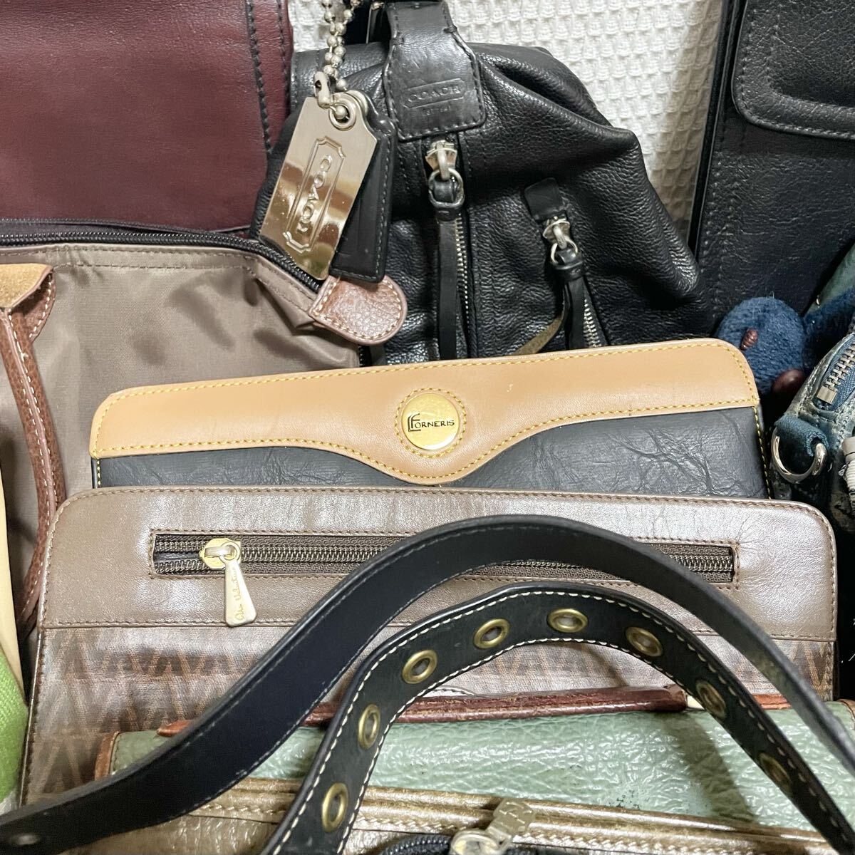 1円〜コーチ COACH バーバリー シャネル ルイヴィトン ミュウミュウ ロンシャン 他 ワンショルダーバッグ 小物 ブランド まとめ 24点 y2k _画像6