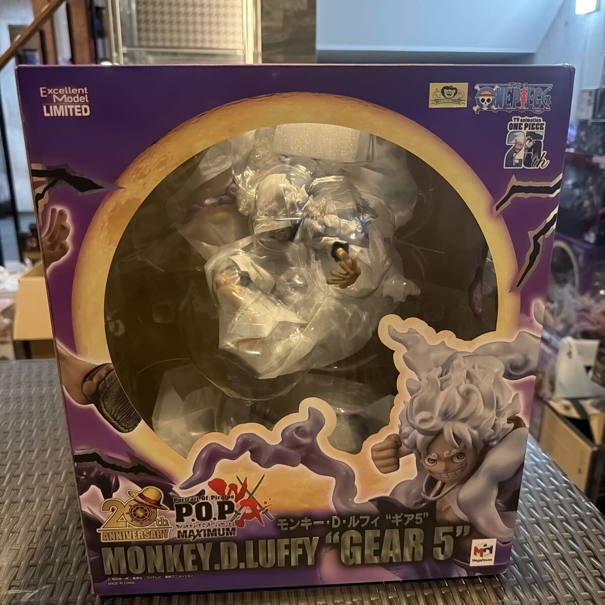 ◯未開封 P.O.P Portrait.Of.Pirates MAXIMUM モンキー・D・ルフィ ギア5 エクセレントモデル リミテッド ワンピース フィギュア 2F階段前_画像1