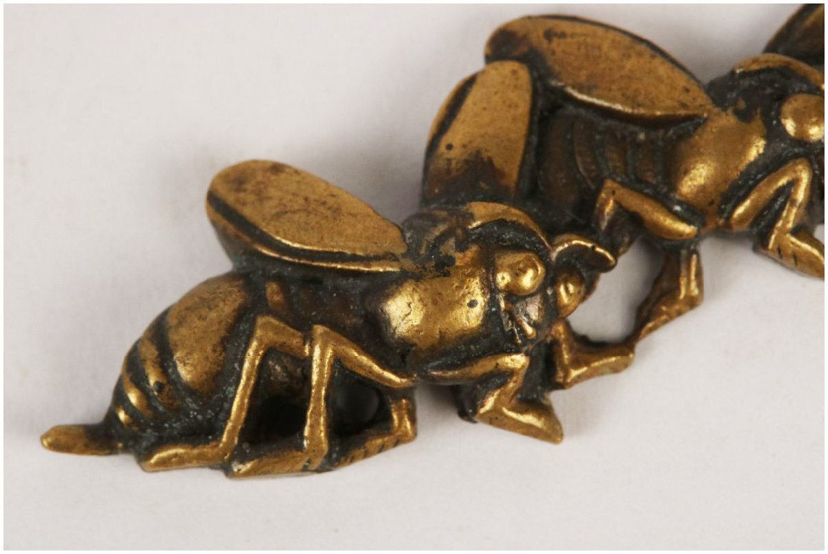 [.. магазин .] меч . изобразительное искусство / Edo период / нет ./ медь земля цветная роспись меласса пчела map глаз ./10g/K-874( поиск ) гарда меча /./ японский меч / меч принадлежности /. голова / глаз .