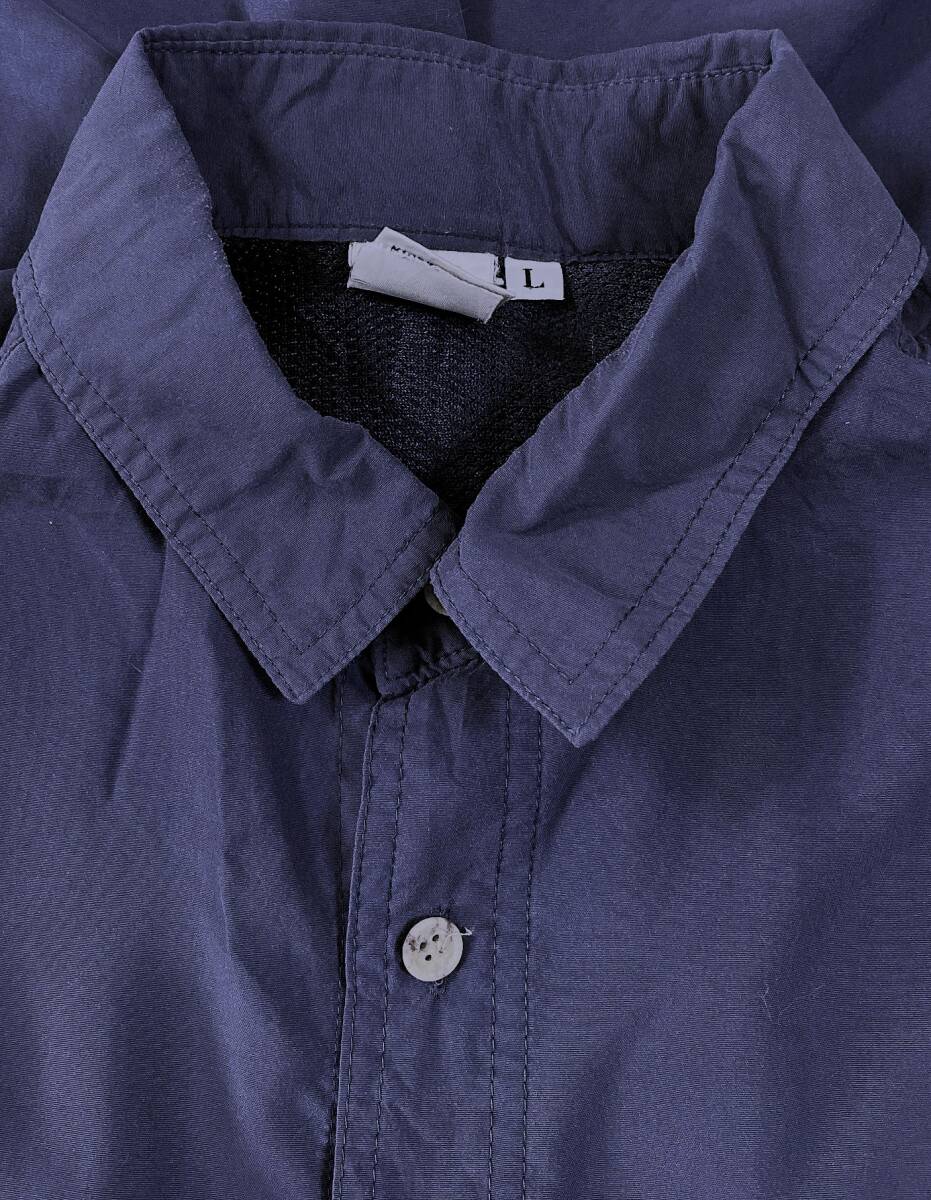 年末特価 Solumbra 紺藍 長袖ショートカラーアウトドアシャツ L (US-FIT) US輸入本場古着 RSE-212_画像1