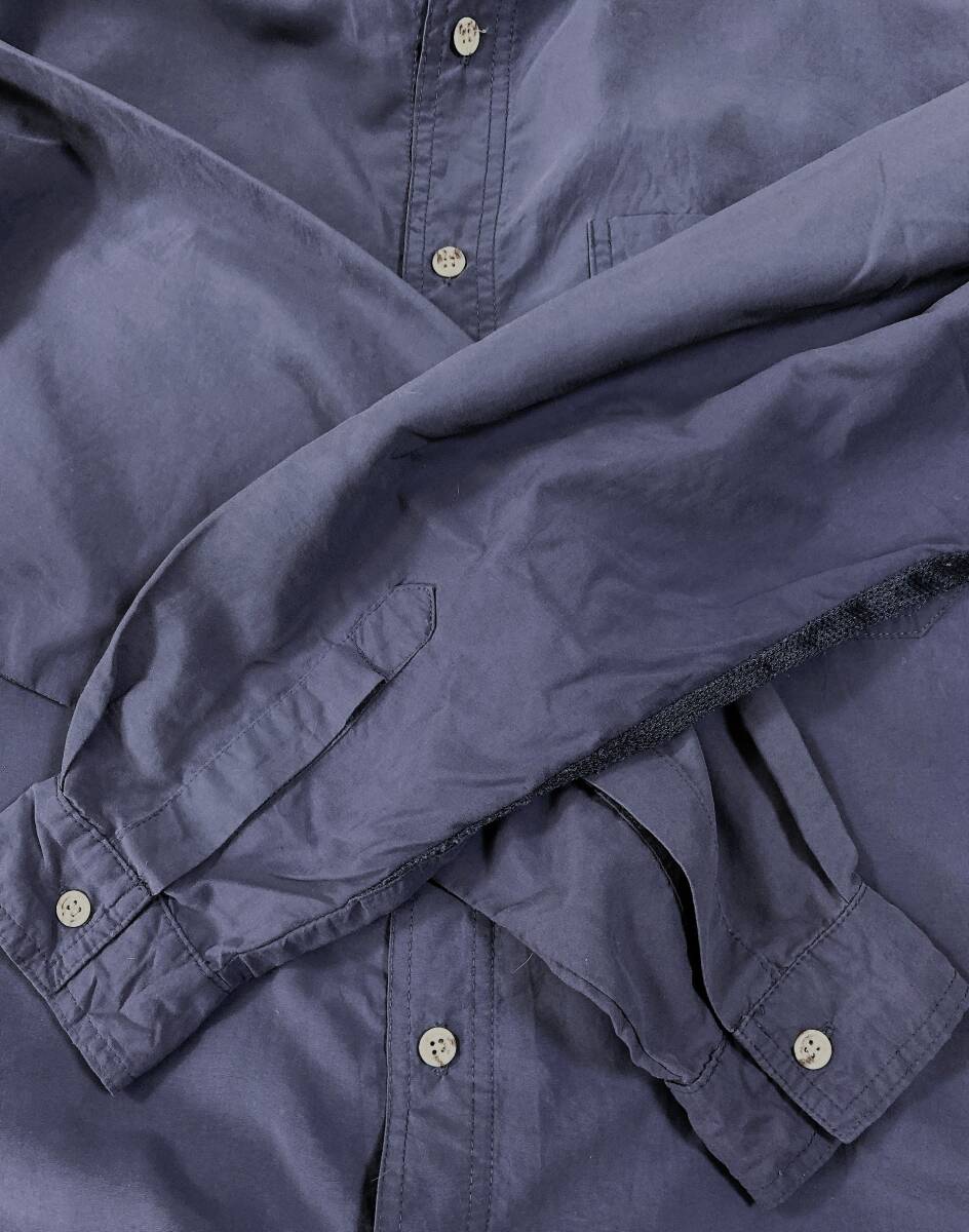 年末特価 Solumbra 紺藍 長袖ショートカラーアウトドアシャツ L (US-FIT) US輸入本場古着 RSE-212_画像5