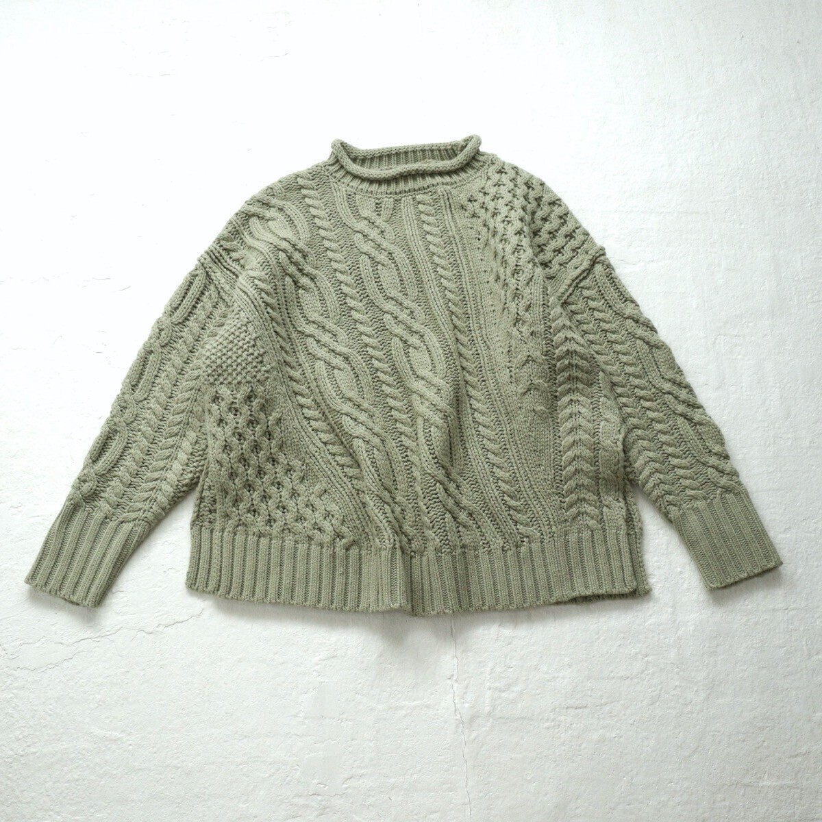 【送料無料】 美品*1.3万 ADAM ET ROPE｜ケーブル編み♪アランニット（アダム エ ロペ）_画像5