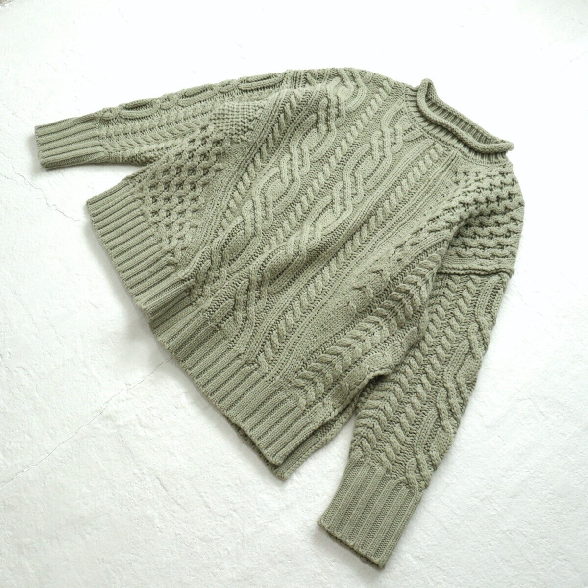 【送料無料】 美品*1.3万 ADAM ET ROPE｜ケーブル編み♪アランニット（アダム エ ロペ）_画像6