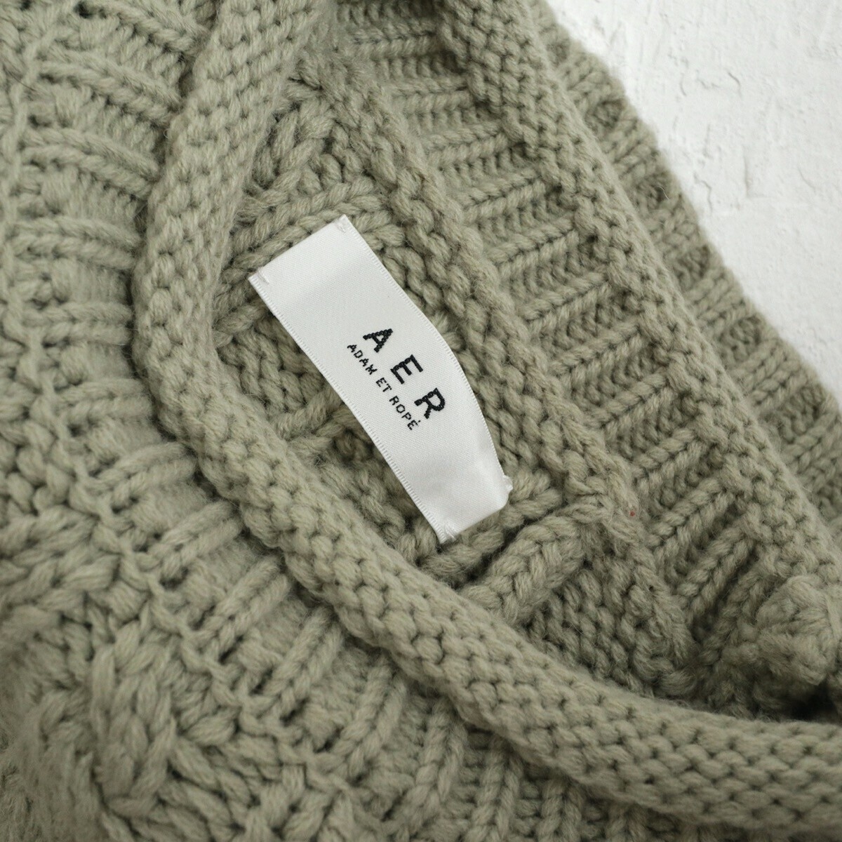 【送料無料】 美品*1.3万 ADAM ET ROPE｜ケーブル編み♪アランニット（アダム エ ロペ）_画像10