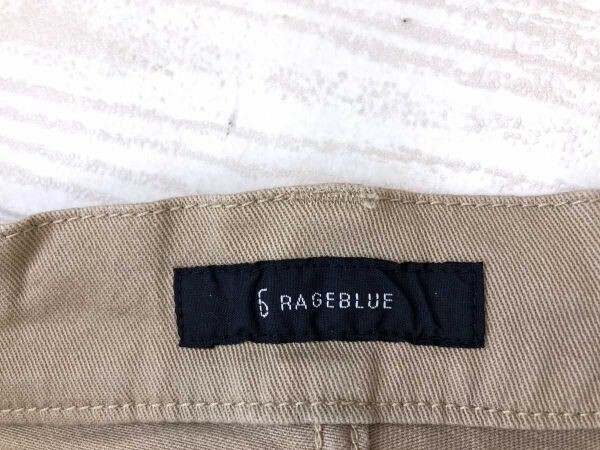 レイジブルー RAGEBLUE 00s ドメスティック アメカジ スキニー チノ パンツ ボトムス ストレッチ メンズ コットン混合 28 ベージュ_画像2