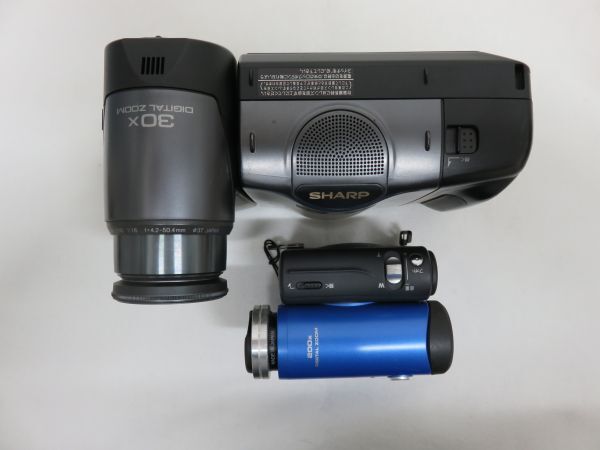 ビデオカメラまとめ SONY ソニー、SHARP シャープ、SANYO サンヨー、FUJIFILM 富士フィルム 等/10台まとめて 【動作未確認・ジャンク】_画像6