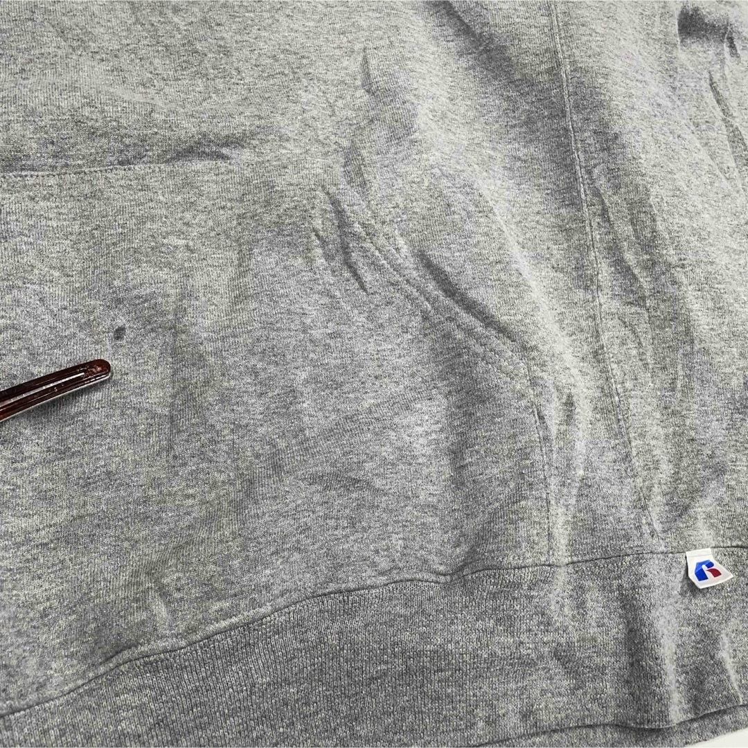 00s ラッセルアスレティック カレッジプリントパーカー グレー XL_画像5