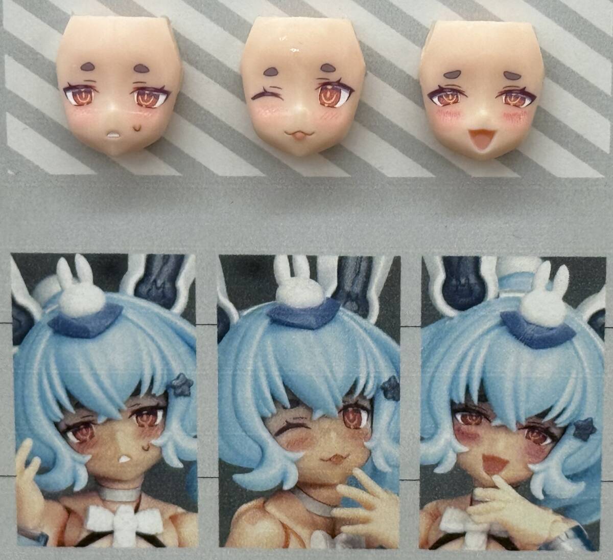 即決 送料無料 BLUEPRINT. PUNI☆MOFU 雪トゥ カスタムフェイスパーツセット メガミデバイス AK-GARDEN28 AKガーデン AKG_画像3