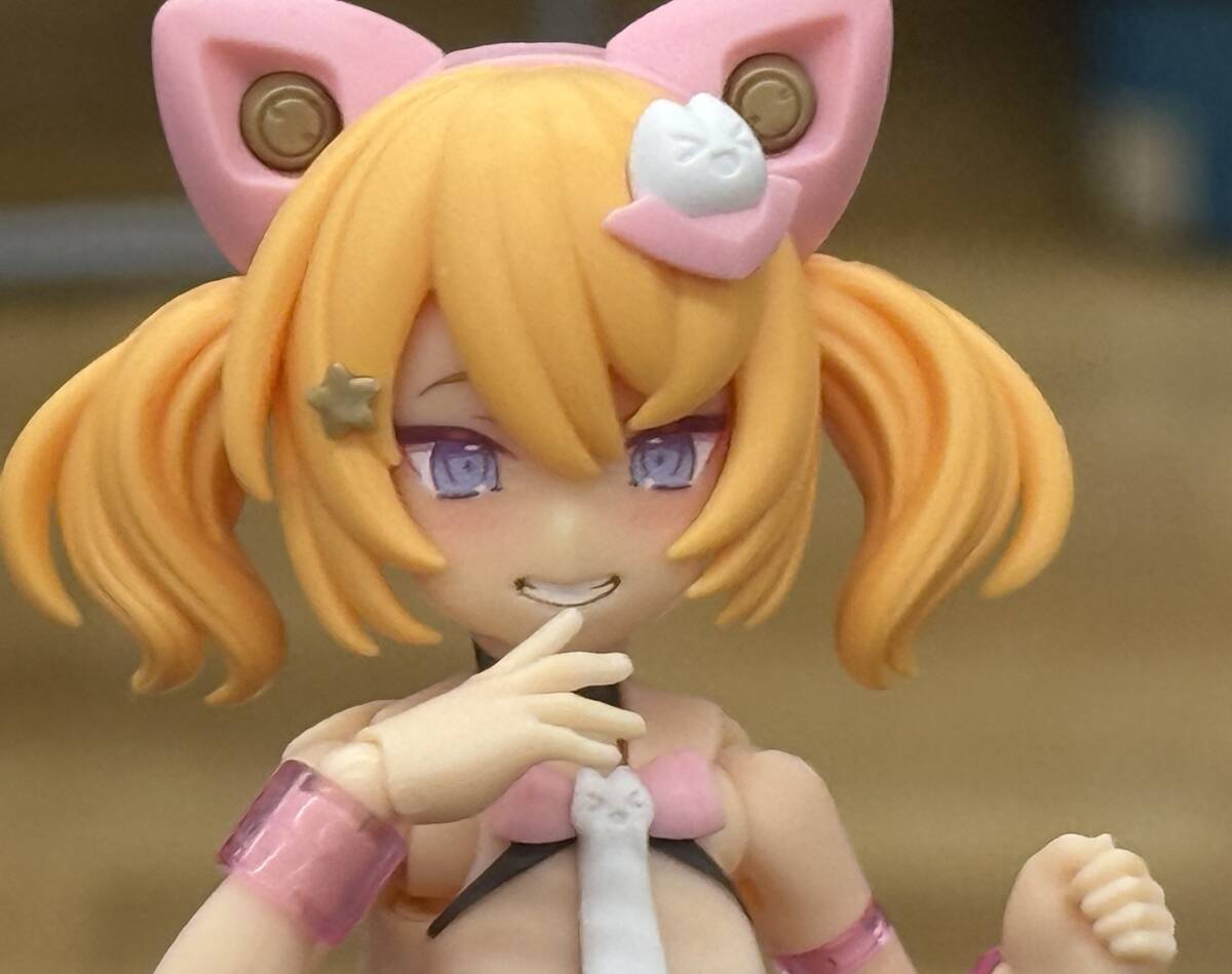 即決 送料無料　BLUEPRINT. PUNI☆MOFU 黒マオ カスタムフェイスパーツセット メガミデバイス AK-GARDEN28 AKガーデン AKG_画像2