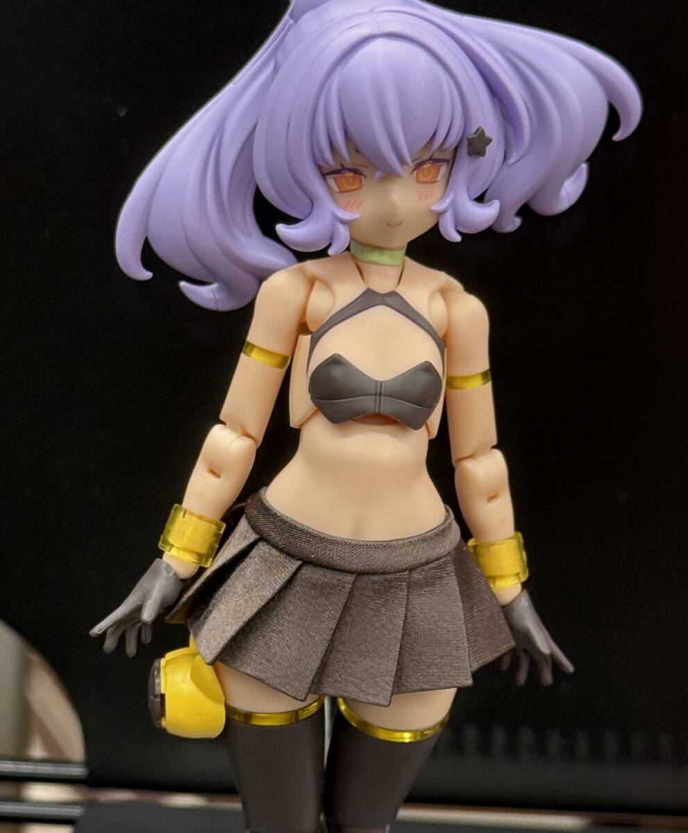 即決 送料無料 村里屋 ぷにモフプリーツ 黒色 メガミデバイス AK-GARDEN28 AKガーデン AKG_画像1