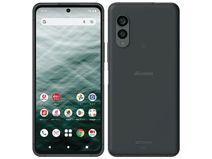 使用少 美品★ arrows N F-51C SIMフリー docomo ROM 128GB RAM 8GB [フォレストブラック] バッテリー良好 スマホ本体 A9035_画像9