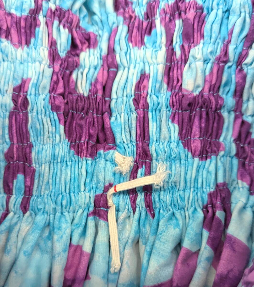 5301S 水色x紫 フラダンス 衣装 パウスカート _画像4