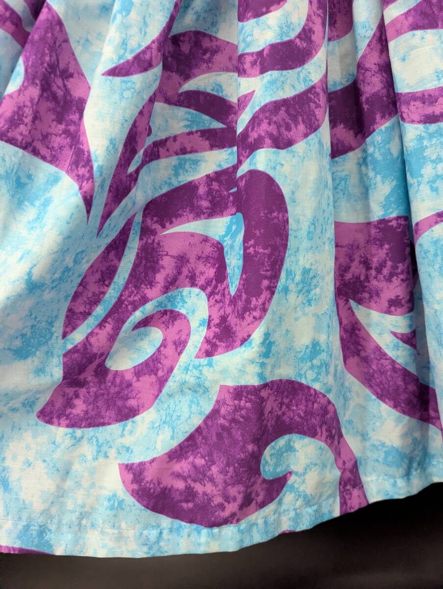 5301S 水色x紫 フラダンス 衣装 パウスカート _画像3