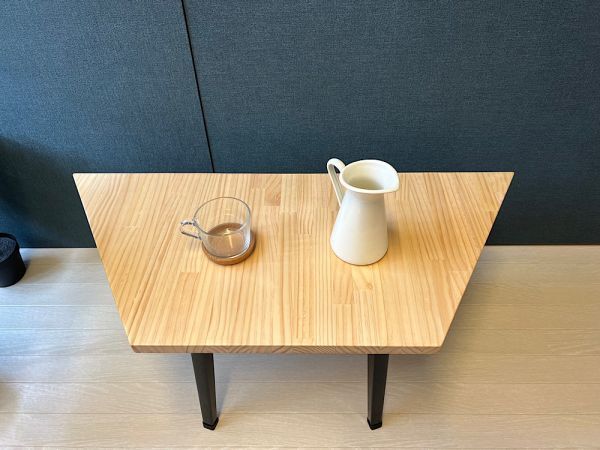 [ бесплатная доставка ] low стол 6 квадратная форма 90cm 2 раздел сосна складной ножек 