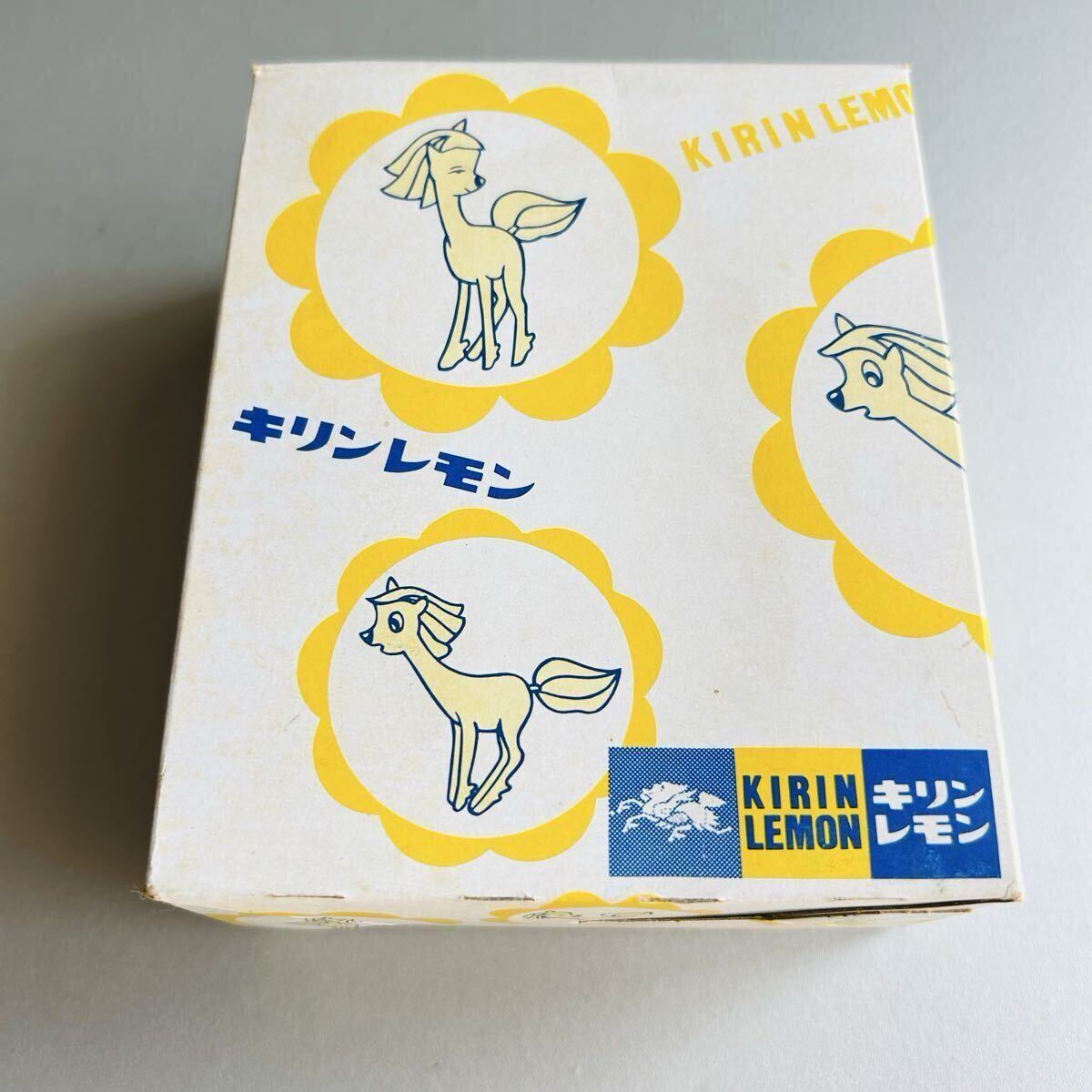 【長期保管品】キリンレモン　昭和レトロ　ロングタンブラーグラス　ユニコーン　赤・青セット　当時物　未使用品_画像1