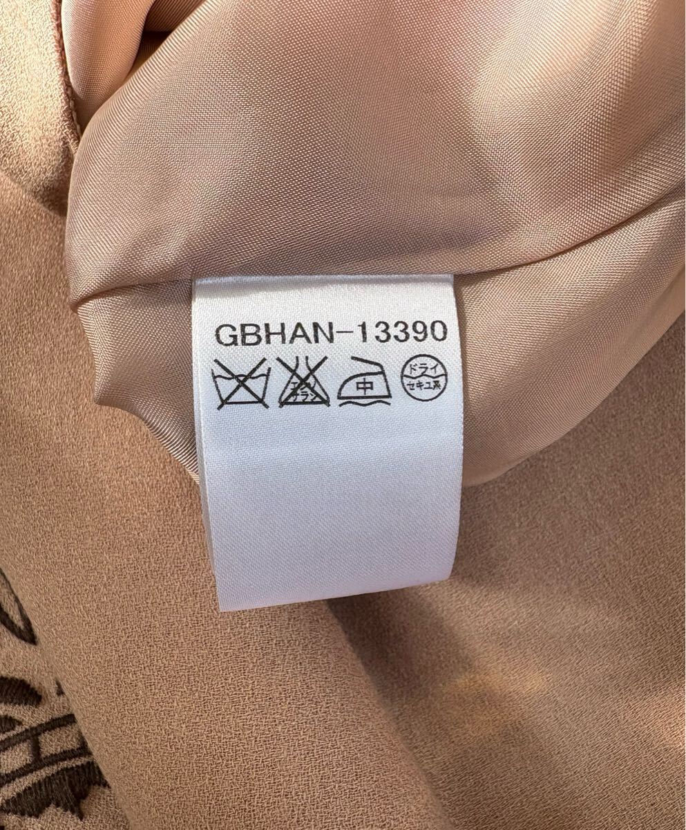 未使用★シビラ★薄茶系裾花柄刺繍スパンコールスカートL39,000円＋税【送料無料】難有_画像7