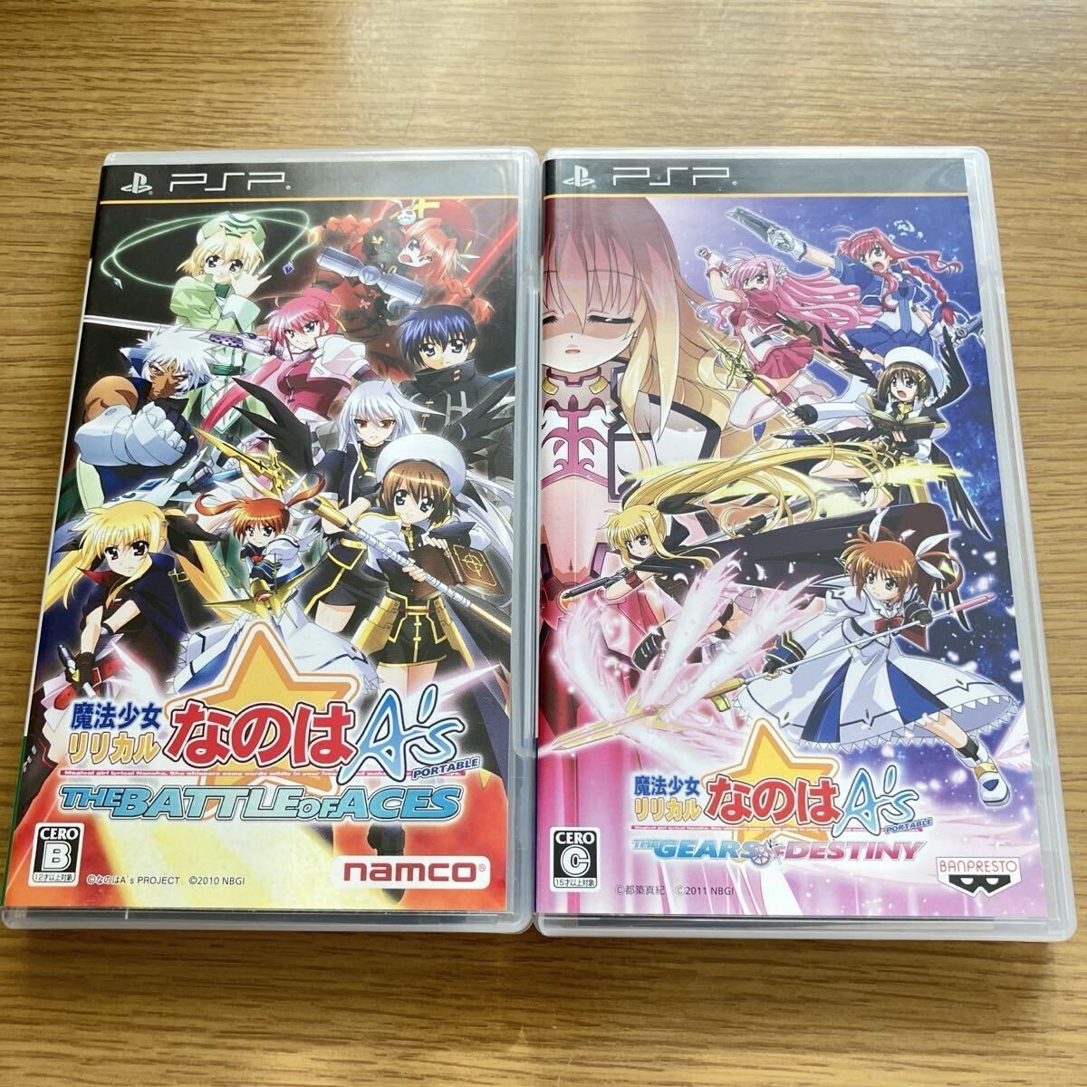 動作確認済 魔法少女リリカルなのはA’s PSPソフト 特典カード セット_画像2