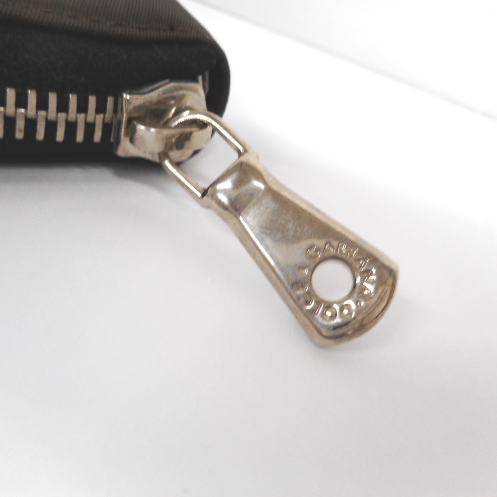ID85195 ドルチェアンドガッバーナ D&G ドルガバ コインケース ラウンドファスナー ナイロン こげ茶系 ユニセックス DOLCE&GABBANA 中古_画像5