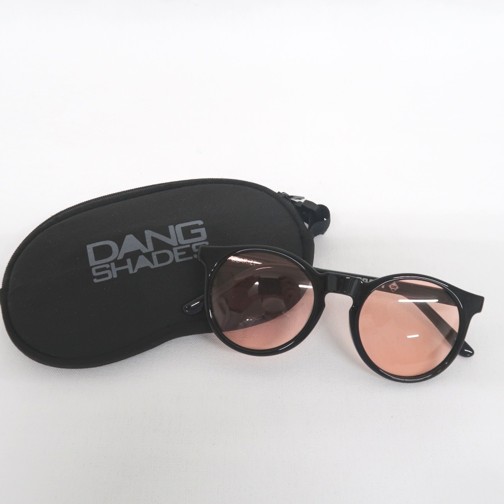 IT44821 DANG SHADES サングラス GO OUT ブラックフレーム×ピンク系レンズ 中古・美品_画像2