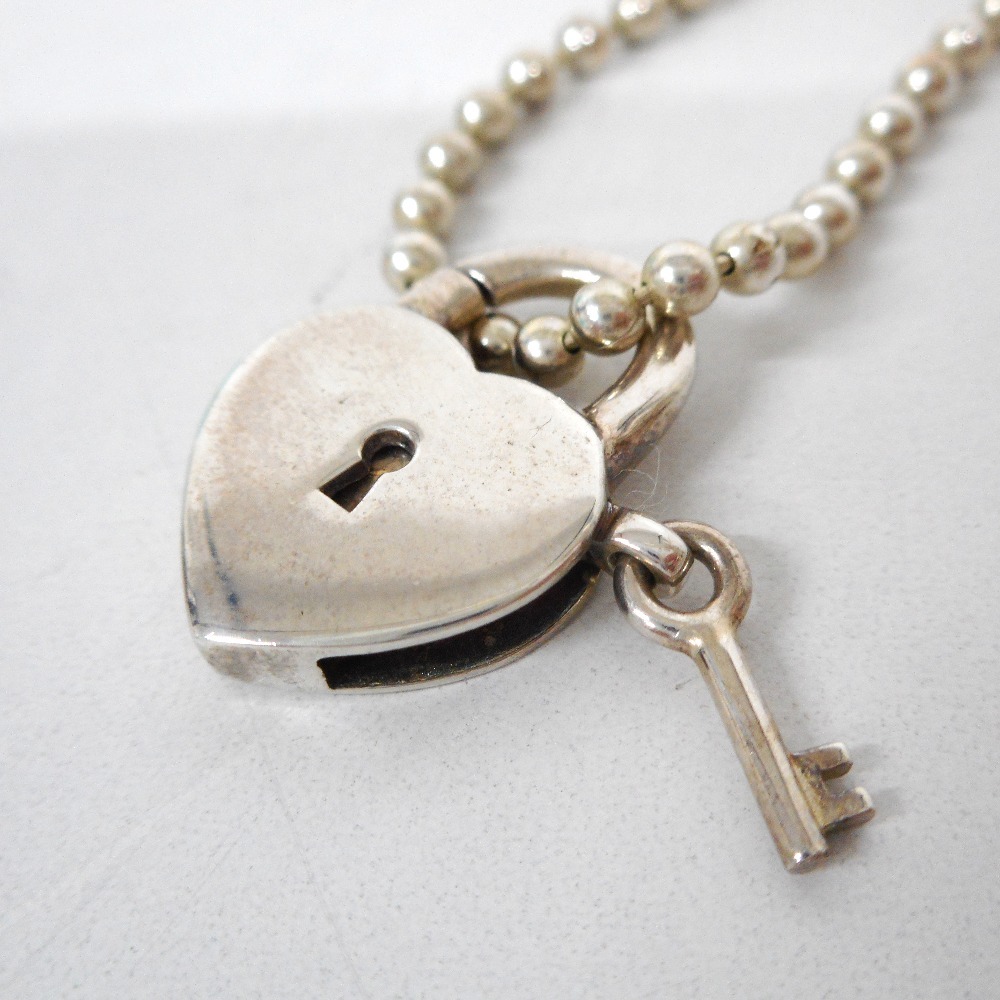 ID851920 ティファニー ペンダントネックレス ハートロックキー モチーフ 925 レディース TIFFANY&Co. 中古_画像2