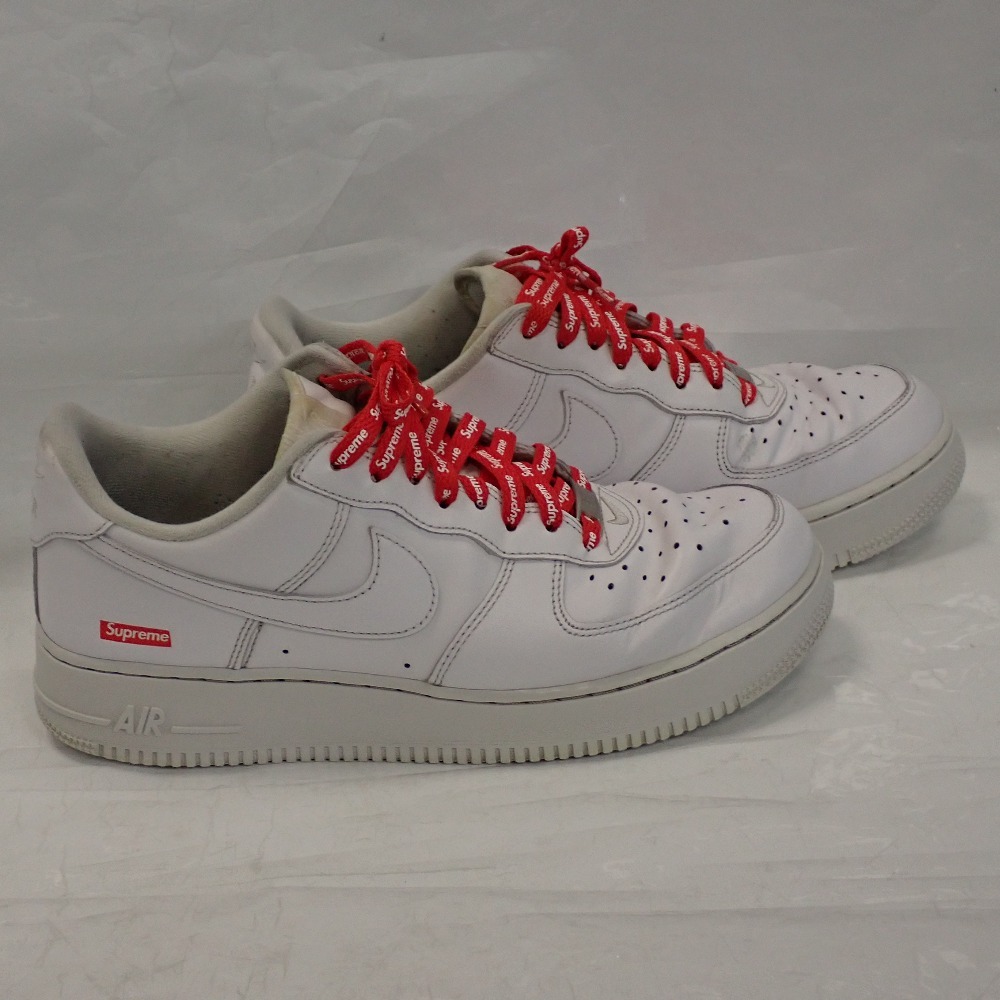 Th653441 Nike × Supreme спортивные туфли военно-воздушные силы 1 Air Force 1 Low CU9225-100 27cm белый NIKE×Supreme б/у 