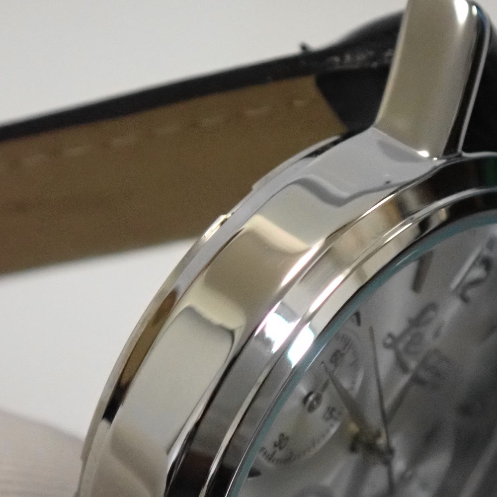 Th993381 ライカ 腕時計 クロノグラフ クオーツ SS シルバー系文字盤 社外ベルト メンズ Leica 良好・中古_画像6