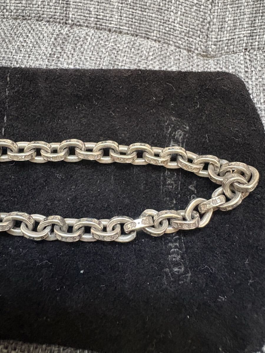 chromehearts CHROMEHEARTS クロムハーツ ペーパーチェーン ブレスレット 7インチ　 シルバー SV 14K刻印 リアルクローズ落札確実正規品_画像4