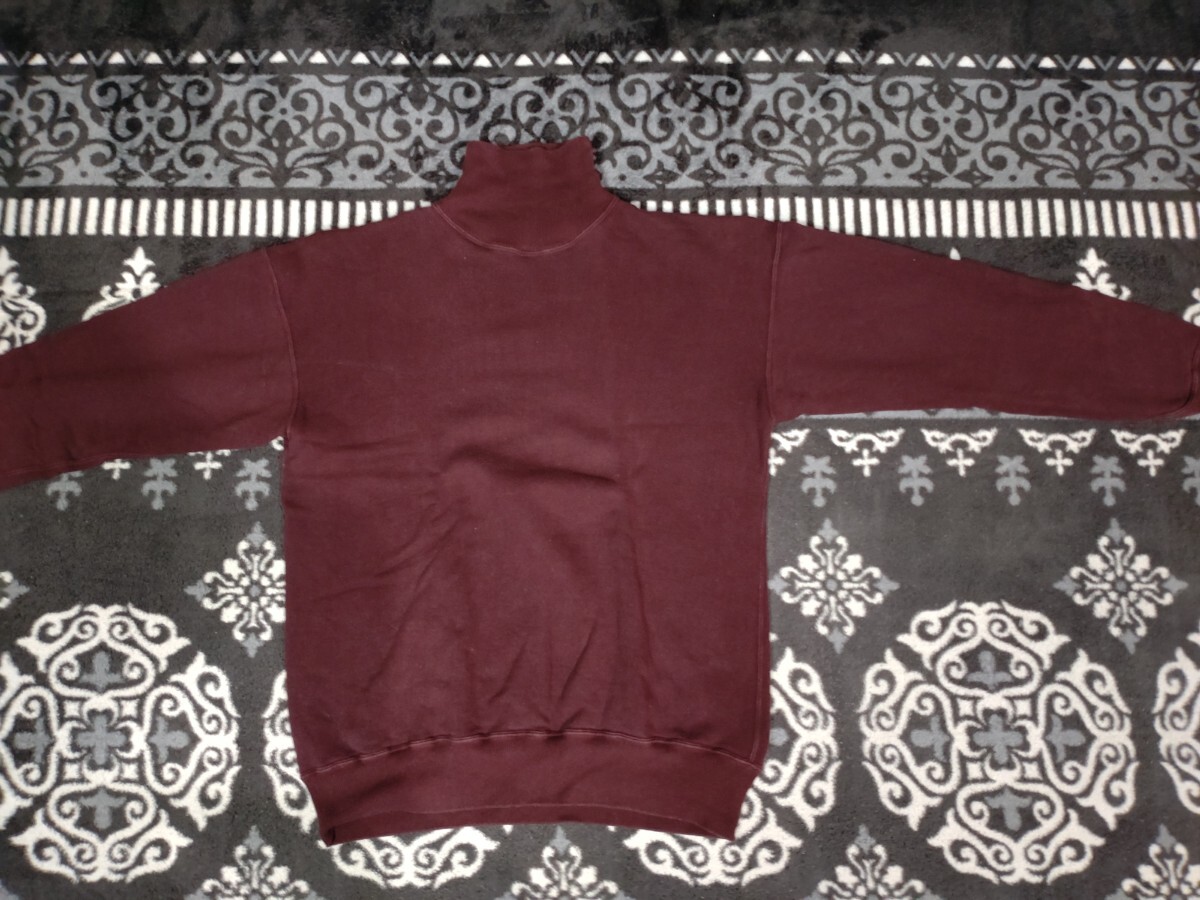 ウエアハウス　Lot.468　ボルドー　サイズ44　タートルネック スウェット_画像1